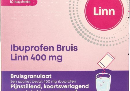 Linn Ibuprofen bruisgranulaat 400mg (10 Sachets)