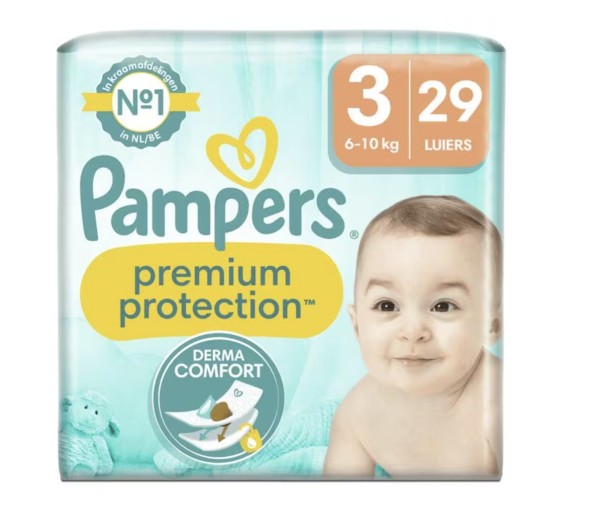 Pampers Premium Protection Luiers Maat 3 6-10 KG 29 Stuks