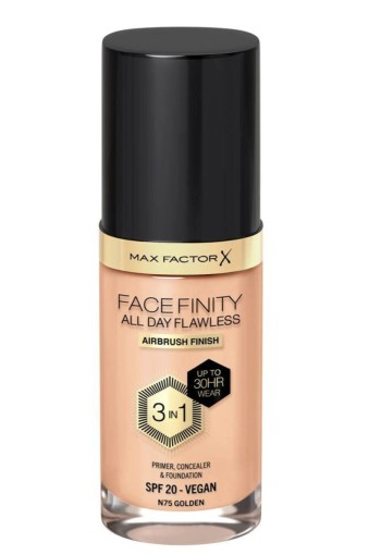 Max Factor Facefinity All Day Flawless 3-in-1 Liquid Foundation - 75 Golden