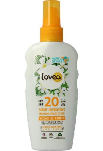 Lovea Moisturizing spray medium protection SPF20 (150 Milliliter)