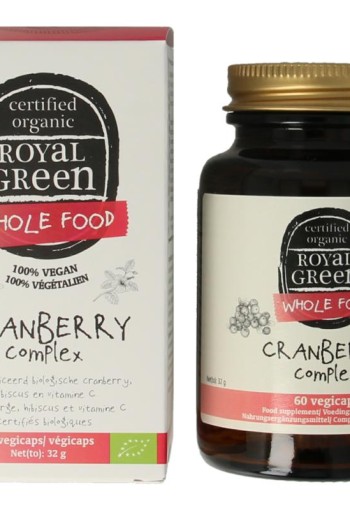 Royal Green Cranberry complex bio (60 Vegetarische capsules)