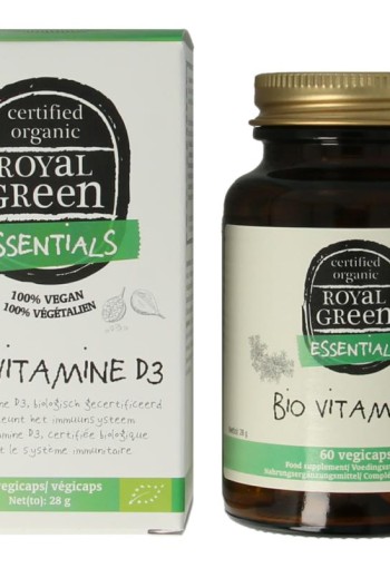 Royal Green Vitamine D3 bio (60 Vegetarische capsules)