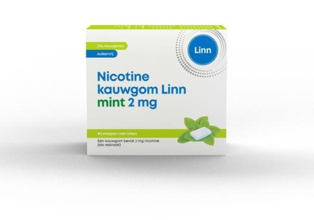 Linn Nicotine kauwgom 2mg mint (204 Stuks)