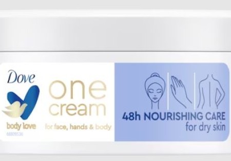 Dove One cream nourishing care pot 250 Milliliter