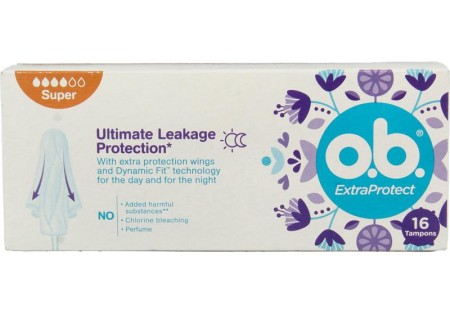 OB Tampons extra protect super 16 Stuks