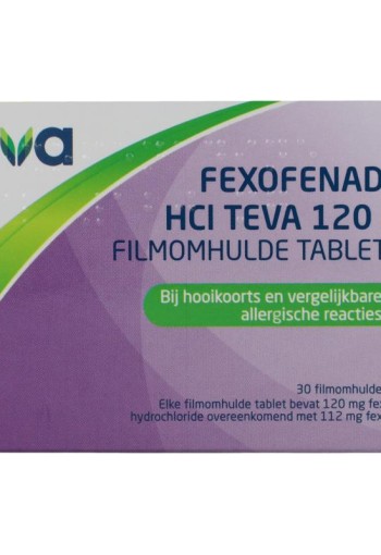 Teva fexofenadine hci 120mg phc uad