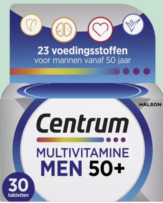 Centrum Men 50+ Multivitaminen Tabletten 30st