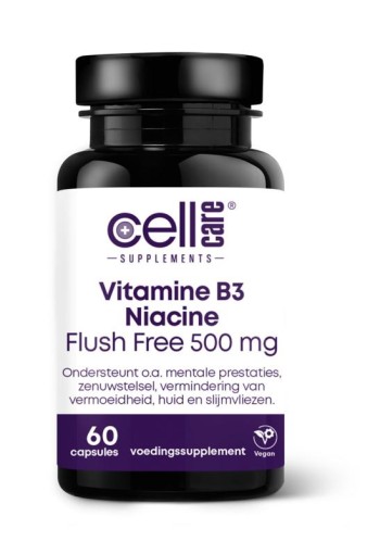 Cellcare Niacine flush free 500 (60 Vegetarische capsules)