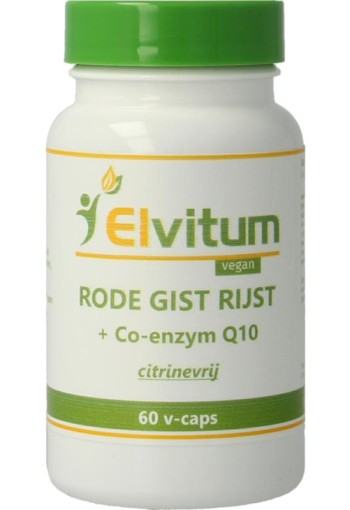 Elvitaal/elvitum Rode gist rijst met Q10 (60 Vegetarische capsules)