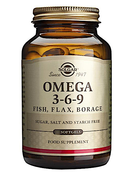 Solgar Vitamins Omega 3-6-9 (120 softgels) (Visolie, lijnzaadolie en borage olie)