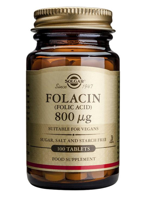 Solgar Vitamins Folacin 800mcg (100 tabletten)