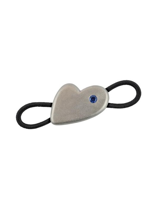 Lichtwesen Halsbandsieraad honden hart zilver met edelsteen (1 Stuks)