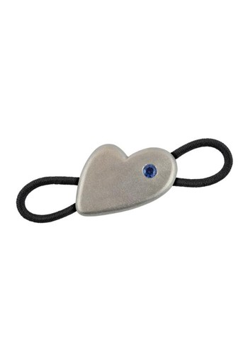 Lichtwesen Halsbandsieraad honden hart zilver met edelsteen (1 Stuks)