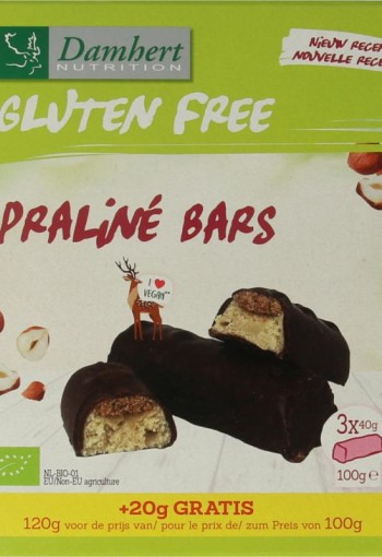 Damhert Pralinerepen glutenvrij bio (100 Gram)