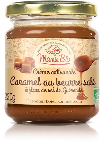 Mamie Bio Caramel zeezout pasta bio (220 Gram)