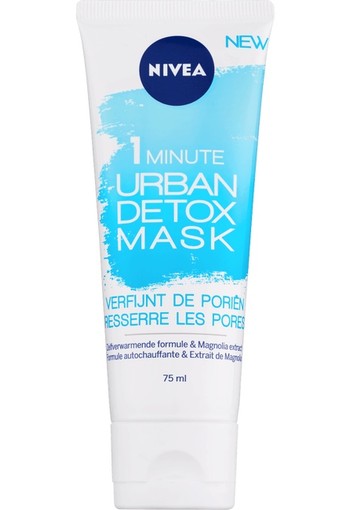 NIVEA Essentials Urban Skin 1 Minute Urban Detox Mask Verfijnt De Poriën 75 ml