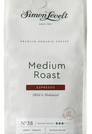 Simon Levelt Cafe N38 espresso medium dark roast bio (500 Gram)