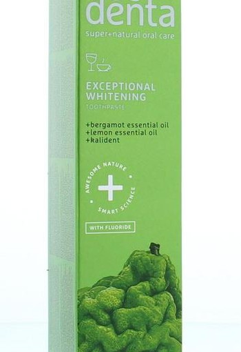 Ecodenta Tandpasta whitening bergamot citroen kalident (100 Milliliter)