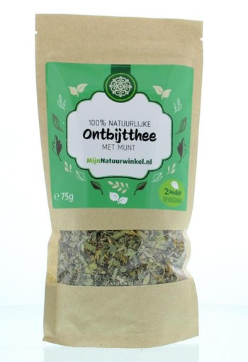 Mijnnatuurwinkel Ontbijt thee met munt (75 Gram)