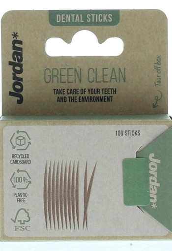 Jordan Green clean tandenstoker dun (100 Stuks)