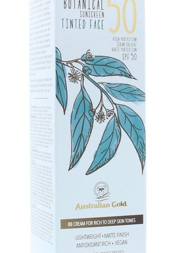 Australian Gold Botanical tinted face rich-deep SPF50 (88 Milliliter)