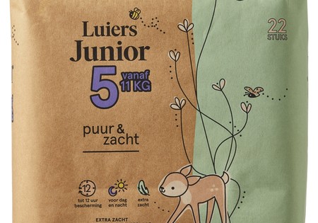 Etos Luiers Junior Puur & Zacht Mt 5 ( 22 stuks )
