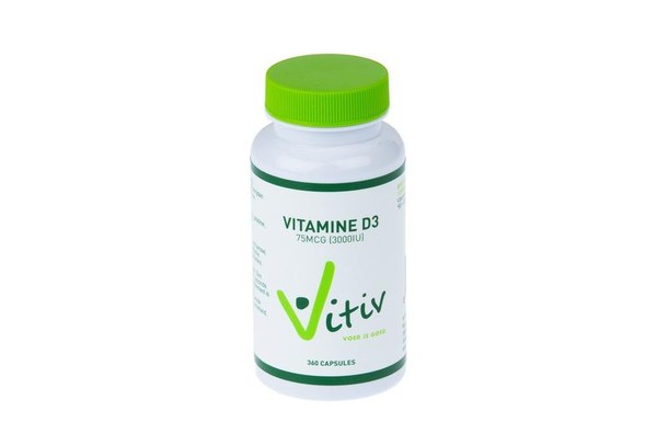 Vitiv Vitamine D3 3000IU (360 Capsules)