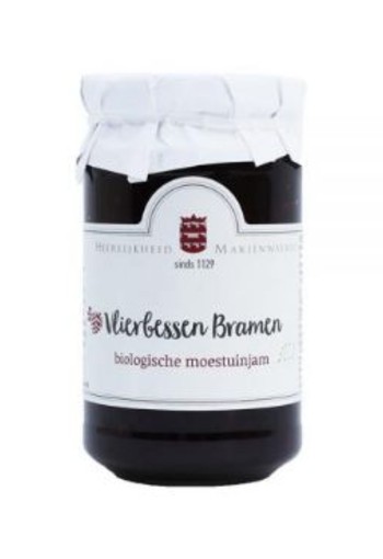 Marienwaerdt Moestuinjam bramen en vlierbessen bio (250 Gram)