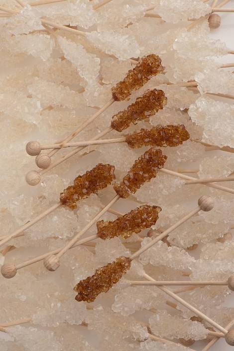 Van Vliet Kandijstokjes bruin doos (100 Stuks)