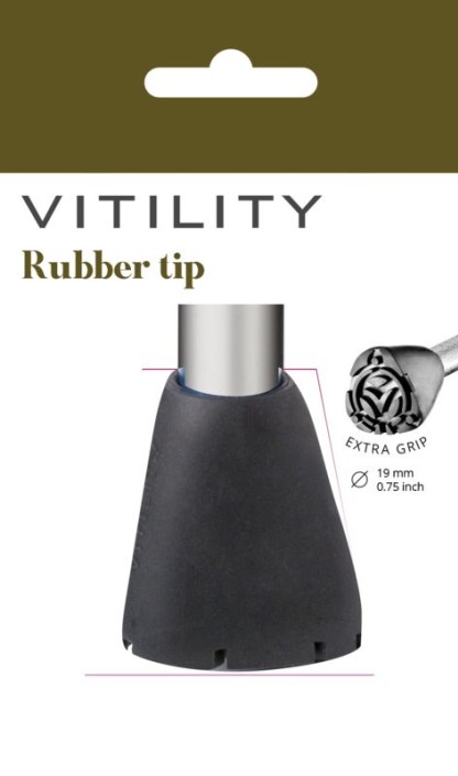 Vitility Rubberdop voor wandelstok (1 Stuks)