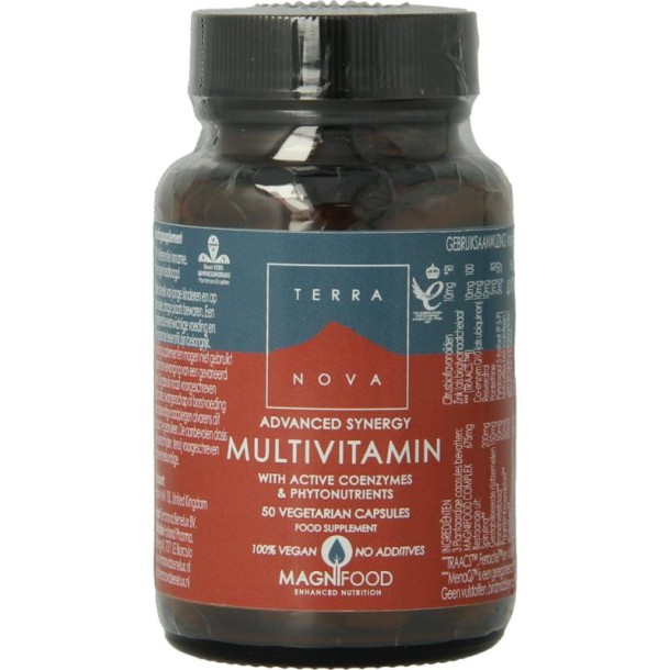 Terranova Actieve multivitamine & co-enzymen (50 Vegetarische capsules)