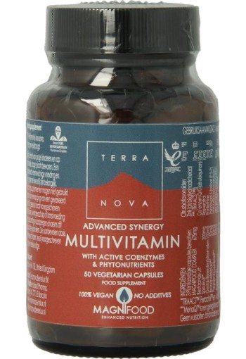 Terranova Actieve multivitamine & co-enzymen (50 Vegetarische capsules)