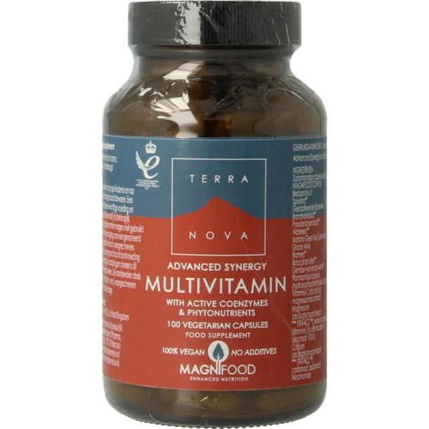 Terranova Actieve multivitamine & co-enzymen (100 Vegetarische capsules)