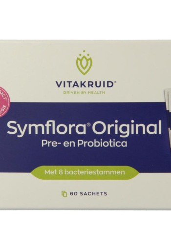Vitakruid Symflora Original Pre- en Probiotica 8 stammen (60 Sachets)