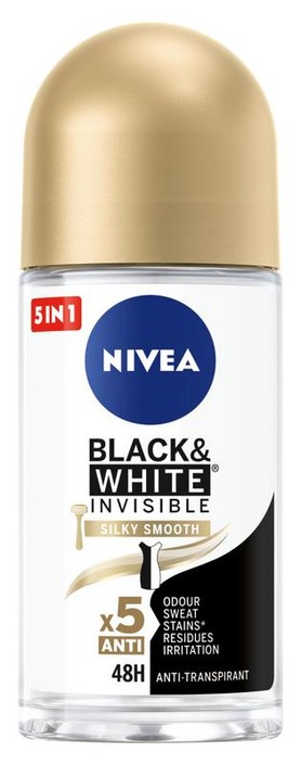 Nivea Deodorant black & white smooth roller (50 ml)