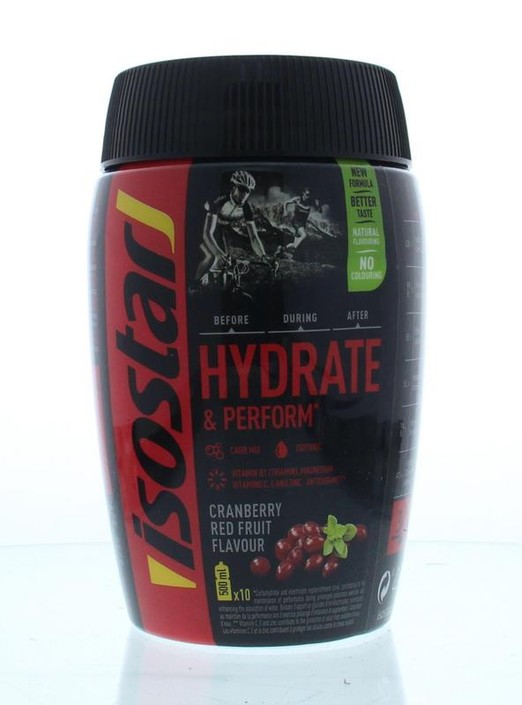 Isostar Hydrate & perform cranberry red fruit (400 Gram)