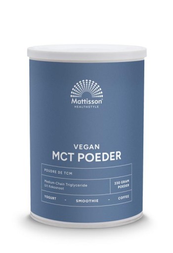 Mattisson Vegan MCT poeder coconut pure (330 Gram)