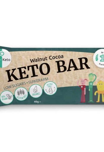 Go-Keto Bar - walnut cocoa bio (12 Stuks)