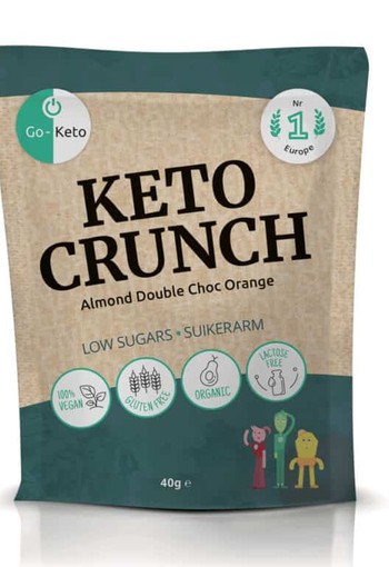 Go-Keto Crunch - almond orange bio (10 Zakjes)