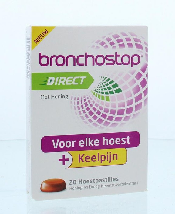 Bronchostop Direct pastilles honing (20 Stuks)
