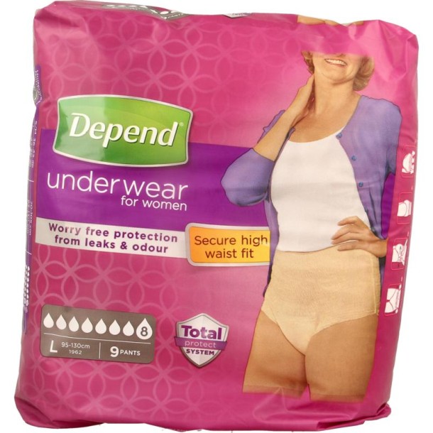 Depend Pants super maat L (9 Stuks)