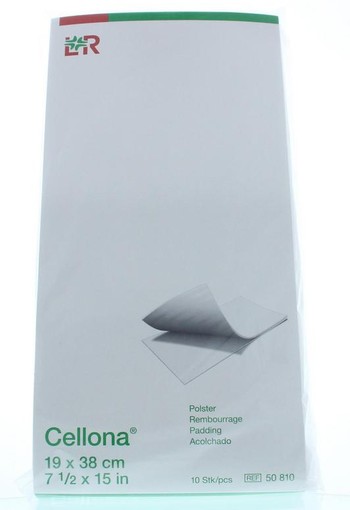 Cellona Polstervilt 19 x 38cm wit (10 Stuks)