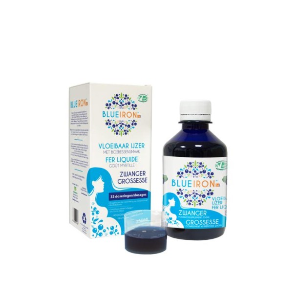 Blueiron Vloeibaar ijzer zwanger (250 Milliliter)