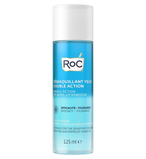 ROC Double action eye makeup remover 125 Milliliter