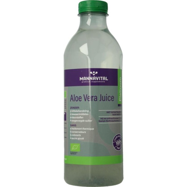 Mannavital Aloe vera juice bio (1 Liter)