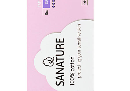 Sanature 100% Katoen Tampons Super 16 st.