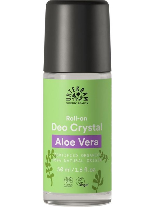 Urtekram Deodorant crystal roll on aloe vera (50 Milliliter)
