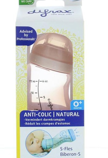 Difrax S-Fles natural roze 170ml (1 Stuks)