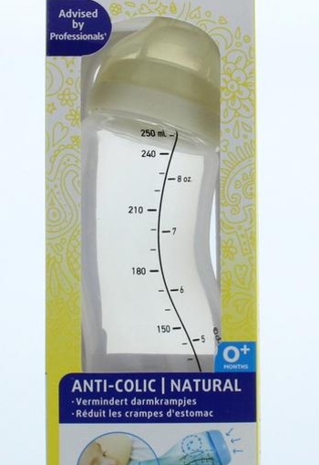 Difrax S-Fles natural creme 250ml (1 Stuks)