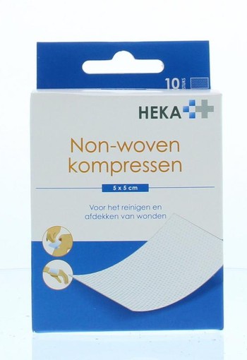 Heka Kompres non-woven 5 x 5cm steriel (10 Stuks)